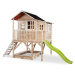 Domček cédrový na pilieroch Loft 550 Natural Exit Toys veľký s vodeodolnou strechou pieskoviskom