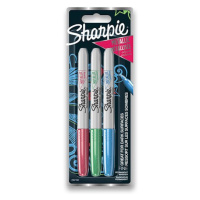 Permanentný popisovač Sharpie Metallic blister - 3 farby