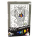 Puzzle na vyfarbenie s 500 dielikmi Slon