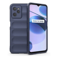 Realme C35 / Narzo 50A Prime, silikónové puzdro, stredne odolné proti nárazu, 3D vzor, tmavomodr