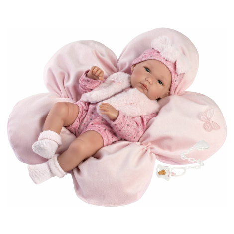 Llorens 63592 NEW BORN DIEVČATKO- realistická bábika bábätko s celovinylovým telom - 35 cm
