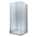 MEXEN/S - Pretoria otváracia sprchovací kút 100x90, sklo transparent, chrom + vanička 852-100-09