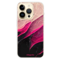 Odolné silikónové puzdro iSaprio - Black and Pink - iPhone 14 Pro