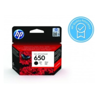 HP 650 Atramentová kazeta Black (CZ101A)