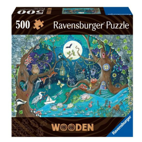 Ravensburger Drevené puzzle Kúzelný les  500 dielikov