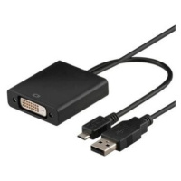 PremiumCord MHL (micro USB/HDTV) adaptér kábel na DVI