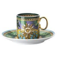 ROSENTHAL Versace Jungle Animalier Wild Green Espresso šálka s podšálkou