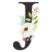 Obliečka na vankúš Minimalist Cushion Covers Floral Alphabet J, 45 x 45 cm