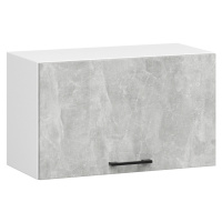 Závěsná kuchyňská skříňka Olivie W 60 cm bílá/beton