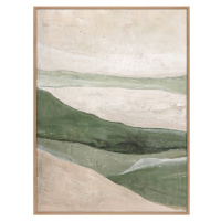 Ručne maľovaný obraz 90x120 cm Green Field – Malerifabrikken