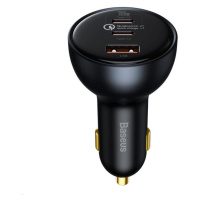 Baseus Qualcomm Quick Charge 5 Technology rýchlo nabíjačka do auta 1x USB-A, 2x Type-C 160W šedá