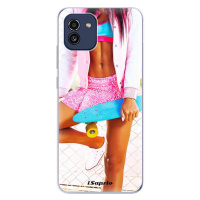 Odolné silikónové puzdro iSaprio - Skate girl 01 - Samsung Galaxy A03