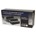 Nábytková zásuvka výklopná 3x230V IP20 2mm hranatá strieborná - 1,5m kábel (ORNO)