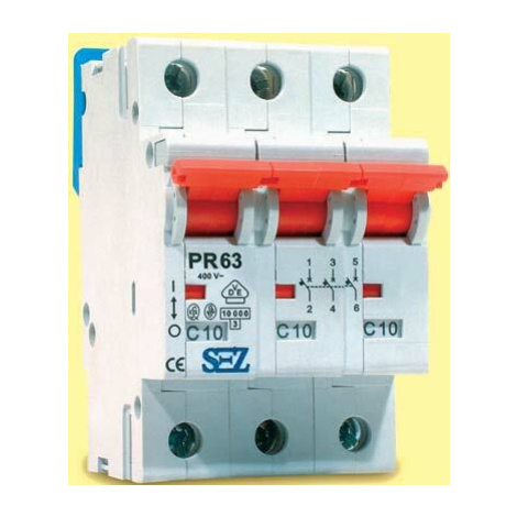Istič 3-pólový D/32A 10kA Rada:PR6x (SEZ Krompachy)