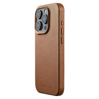 Kryt Mujjo Full Leather Case for iPhone 15 Pro Max - Dark Tan