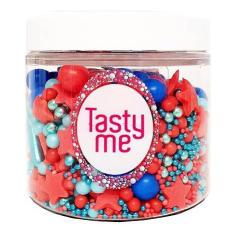 Zmes na zdobenie cukrom červená a modrá 150g - Tasty Me - Tasty Me