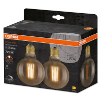 OSRAM Vintage 1906 LED globe E27 6,5 W stmieva 2ks