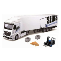 Bburago 1:43 MB Actros SEDIS Logistics with Forklift and accesories