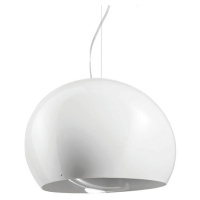 Závesná lampa Surface Ø 27 cm E27 biela/sivá