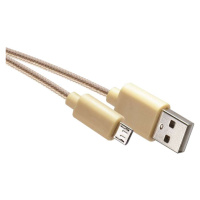 EMOS SM7006Y TEXT. KABEL USB 2.0 A/M - MICRO B/M 1M ZLATY