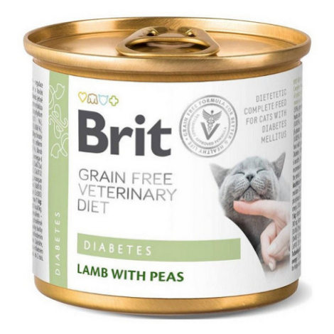 Brit Veterinary Diets GF cat Cans Diabetes konzerva pre mačky 200g