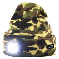Cattara Čiapka s LED svietidlom Army, zelená
