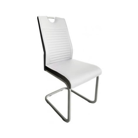 Jedálenská stolička Rindul, biela/čierna ekokoža% Asko