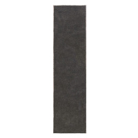 Tmavosivý behúň z recyklovaných vlákien 60x230 cm Sheen – Flair Rugs