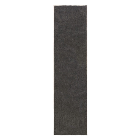 Tmavosivý behúň z recyklovaných vlákien 60x230 cm Sheen – Flair Rugs