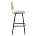 Béžová kožená barová stolička 103 cm Masana - Light & Living