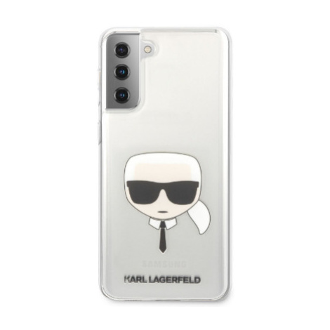 Puzdro Karl Lagerfeld KLHCS21MKTR na Samsung Galaxy S21 Plus 5G PC/TPU Head transparentné