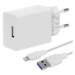 OBAL:ME sieťová nabíjačka USB-A 10W + kábel USB-A/Lightning 1m biela