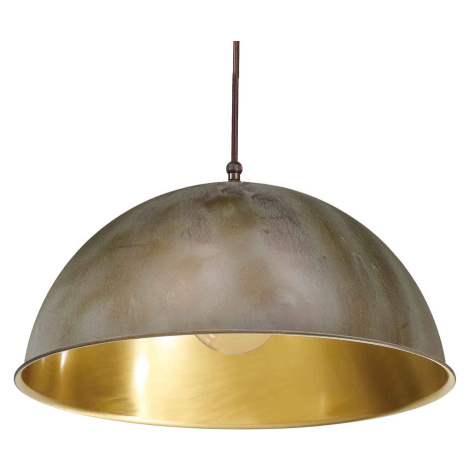 Závesná lampa Circle zlatá/starožitná mosadz Ø30cm Moretti