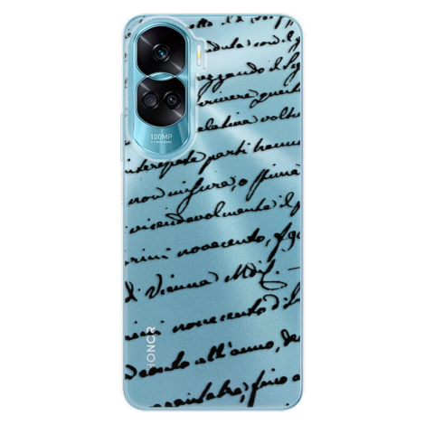 Odolné silikónové puzdro iSaprio - Handwriting 01 - black - Honor 90 Lite 5G