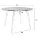 Okrúhly jedálenský stôl z teakového dreva ø 110 cm Mo – White Label