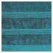 Osuška GLORY v tyrkysovej farbe, s velúrovým okrajom a lesklou niťou Šírka: 50 cm | Dĺžka: 90 cm