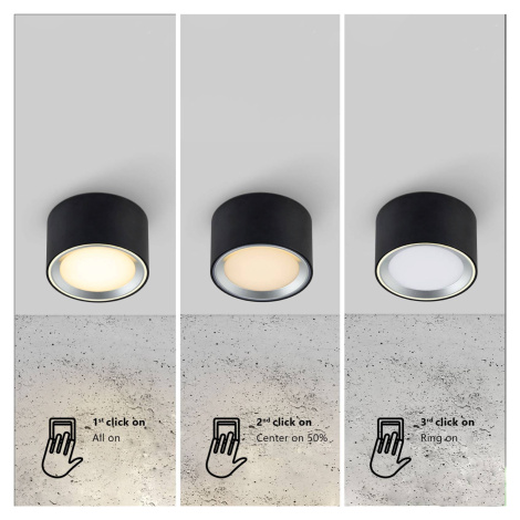 LED downlight Fallon 3-step-dim, biela/oceľ Nordlux