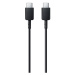 Nabíjací a dátový kábel USB Type-C, USB Type-C, 100 cm, rýchle nabíjanie, Samsung, čierny, továr