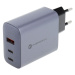 Forcell F-Energy GaN VT-42B, 65W 4A, 2xUSB-C, USB-A, PD, Quick Charge 4.0, sivo-čierna