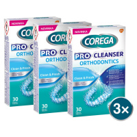 COREGA čistiace tablety Pro Cleanser Orthodontics 3 x 30 tabliet