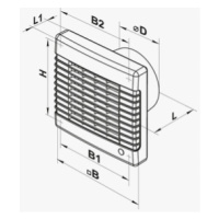 Ventilátor 100M turbo axiálny (VENTS)