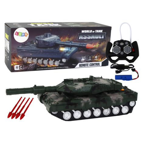 mamido Tank na diaľkové ovládanie RC Remote control zelený