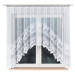 Biela žakarová záclona ADELINA 310x160 cm