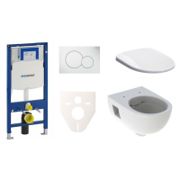 Cenovo zvýhodnený závesný WC set Geberit do ľahkých stien / predstenová montáž + WC Geberit Seln