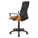 Sconto Kancelárska stolička FRESH oranžová/čierna