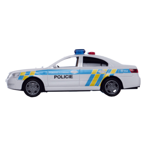 Auto polícia 15 cm so zvukom/svetlom na zotrvačník Teddies