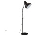 vidaXL Podlahová lampa 25 W čierna 30x30x90-150 cm E27