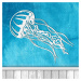 Moderný obraz na stenu - Medúza, Biela