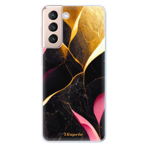 Odolné silikónové puzdro iSaprio - Gold Pink Marble - Samsung Galaxy S21