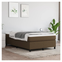 vidaXL Rám na boxspring posteľ tmavohnedý 120x200 cm látka